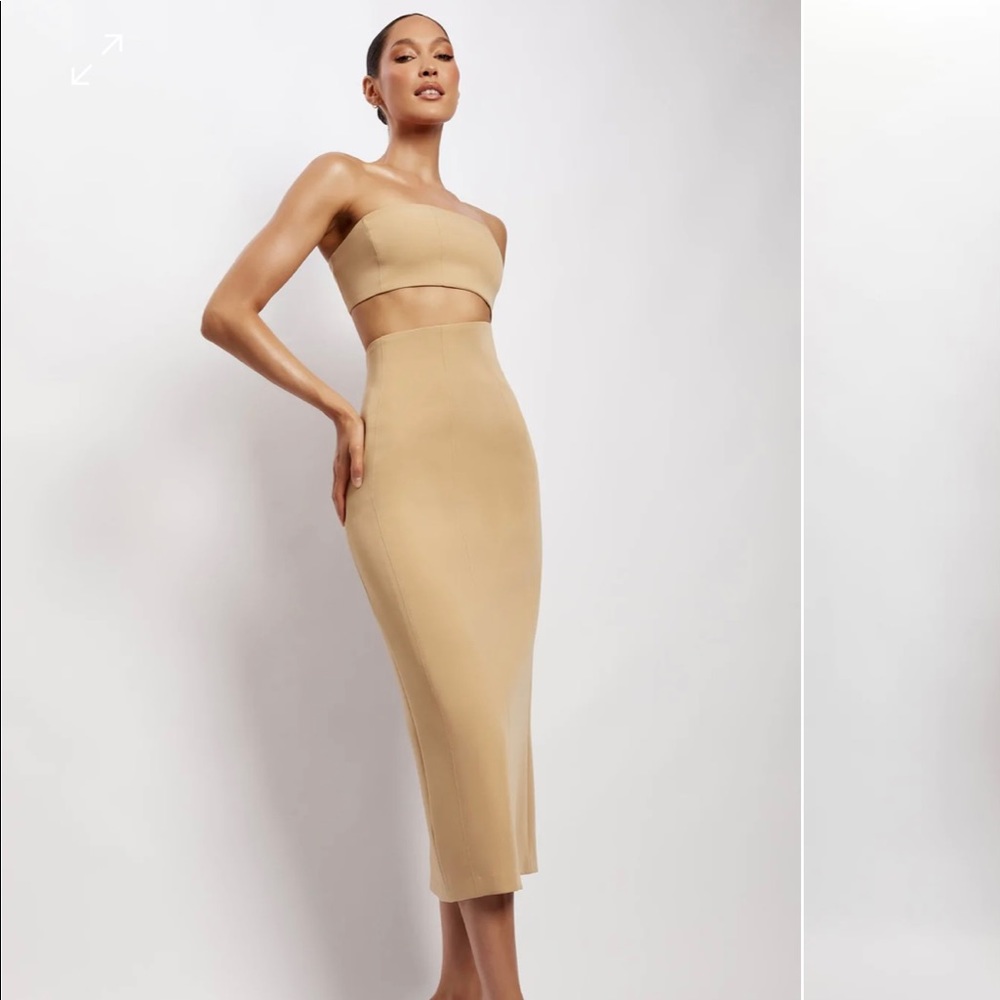 Meshki Strapless Size Small Cut-Out Nude Dress - BRAND NEW